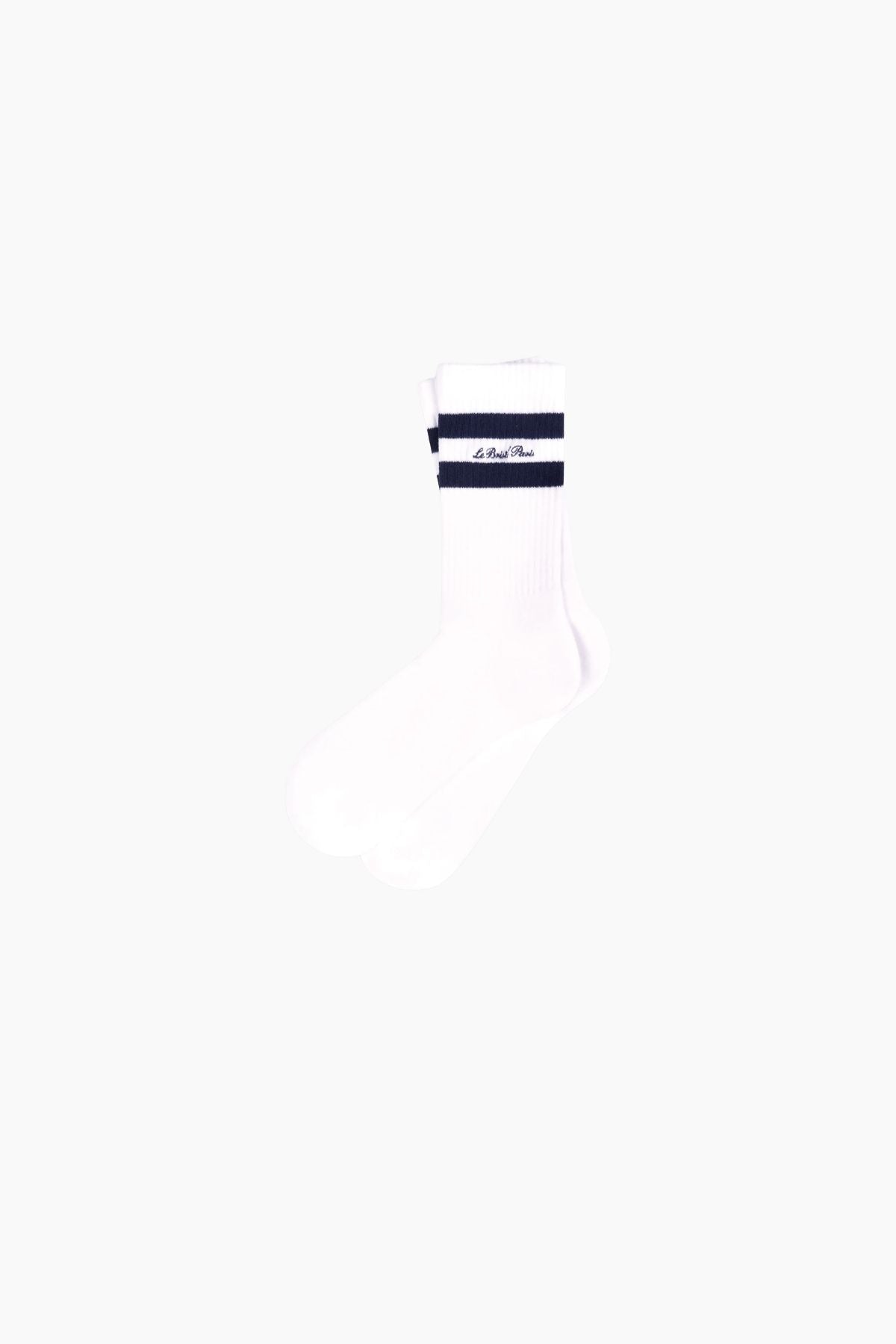 Sporty & Rich Faubourg Socks - White/ Navy