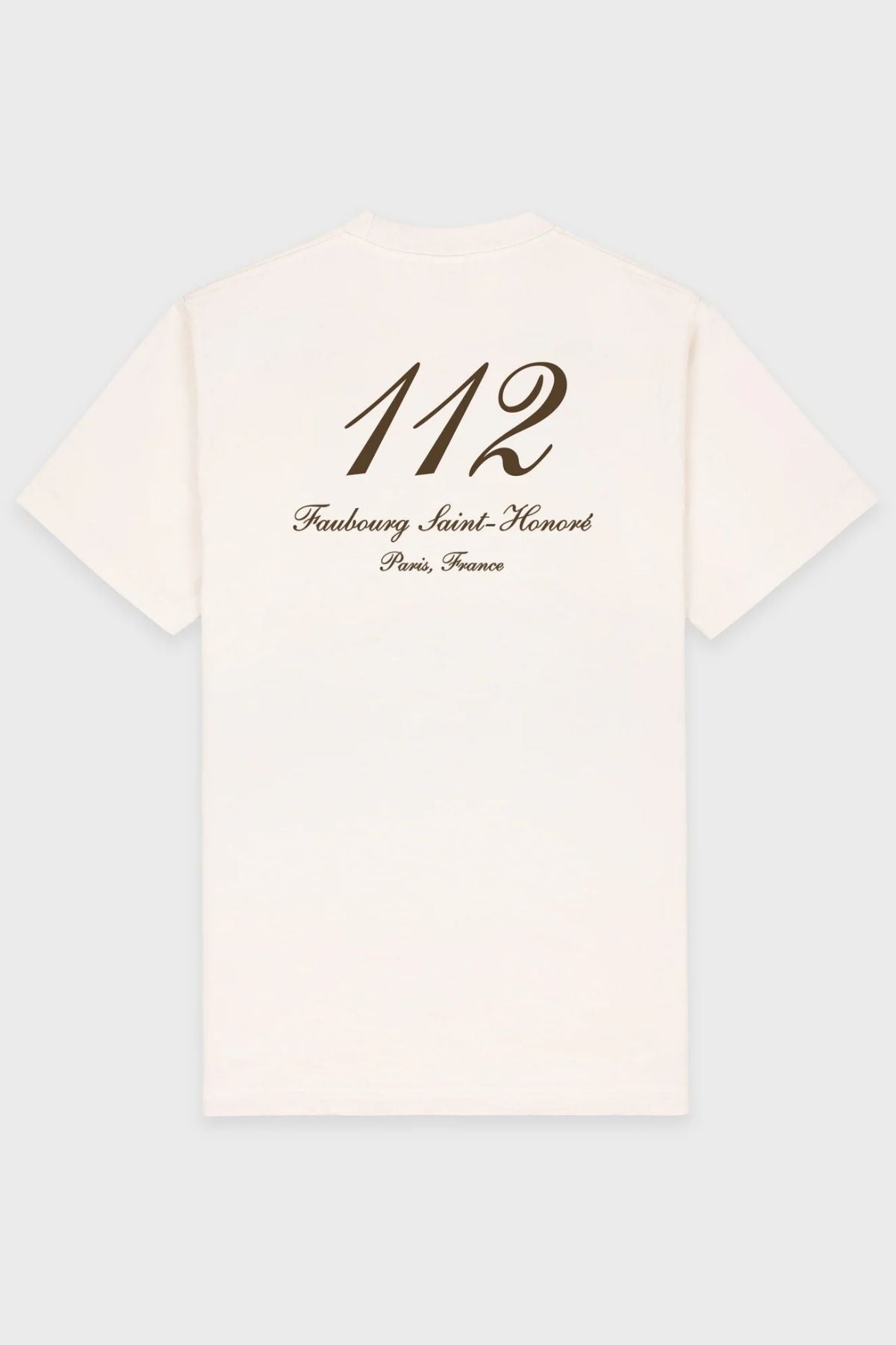 Sporty & Rich Faubourg T-Shirt - Cream/ Chocolate