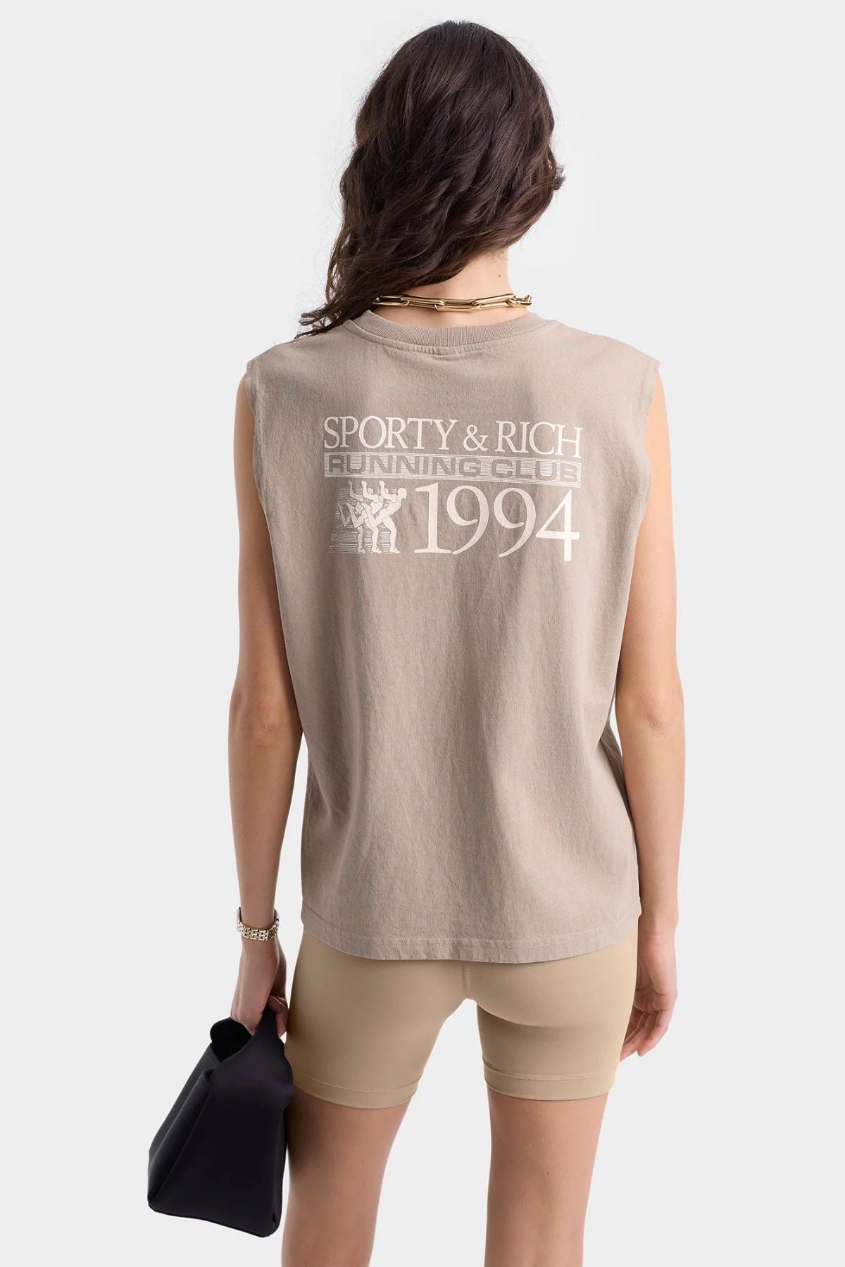 Sporty & Rich Finish Line Muscle Tee - Elephant