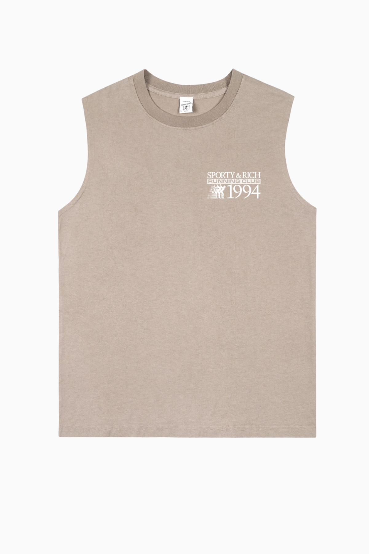 Sporty & Rich Finish Line Muscle Tee - Elephant
