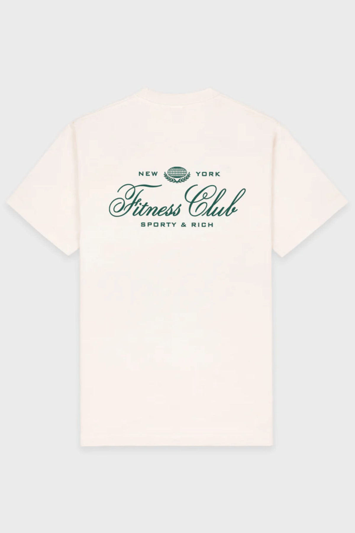 Sporty & Rich Fitness World T-Shirt - Cream/ Alpine