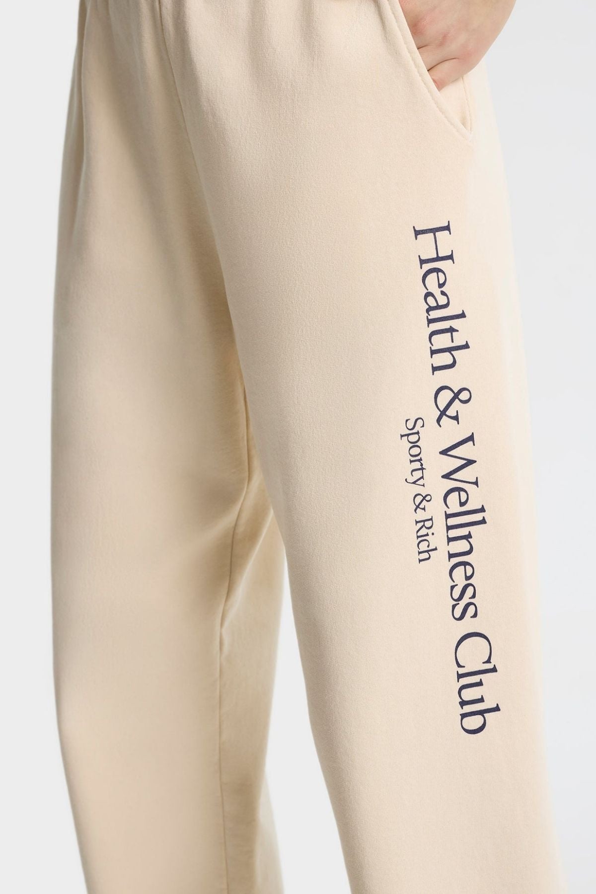 Sporty & Rich H&W Crest Sweatpant - Cream