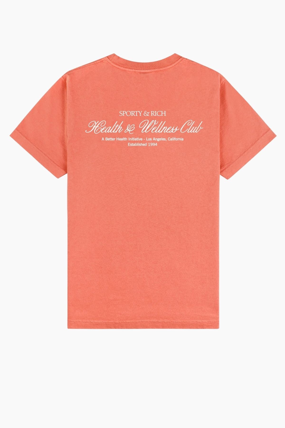 Sporty & Rich H&W Club Tshirt - Flamingo/ White
