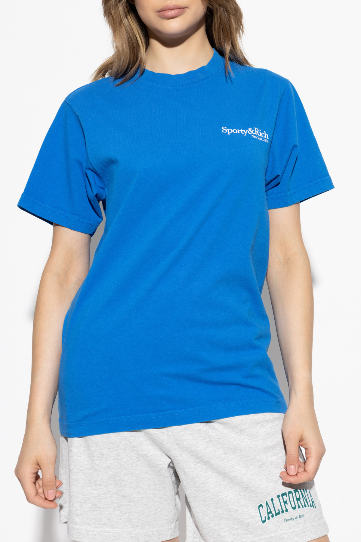 Sporty & Rich Health is Wealth T-Shirt - Paris Blue