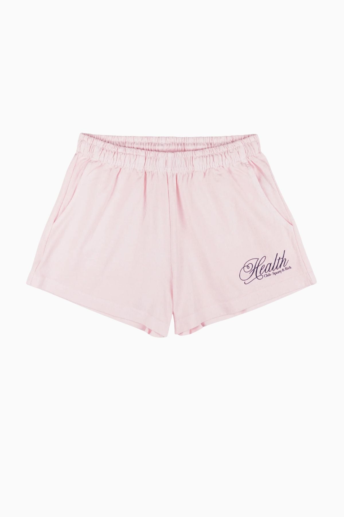 Sporty & Rich Health Script Disco Short - Pink Dolphin