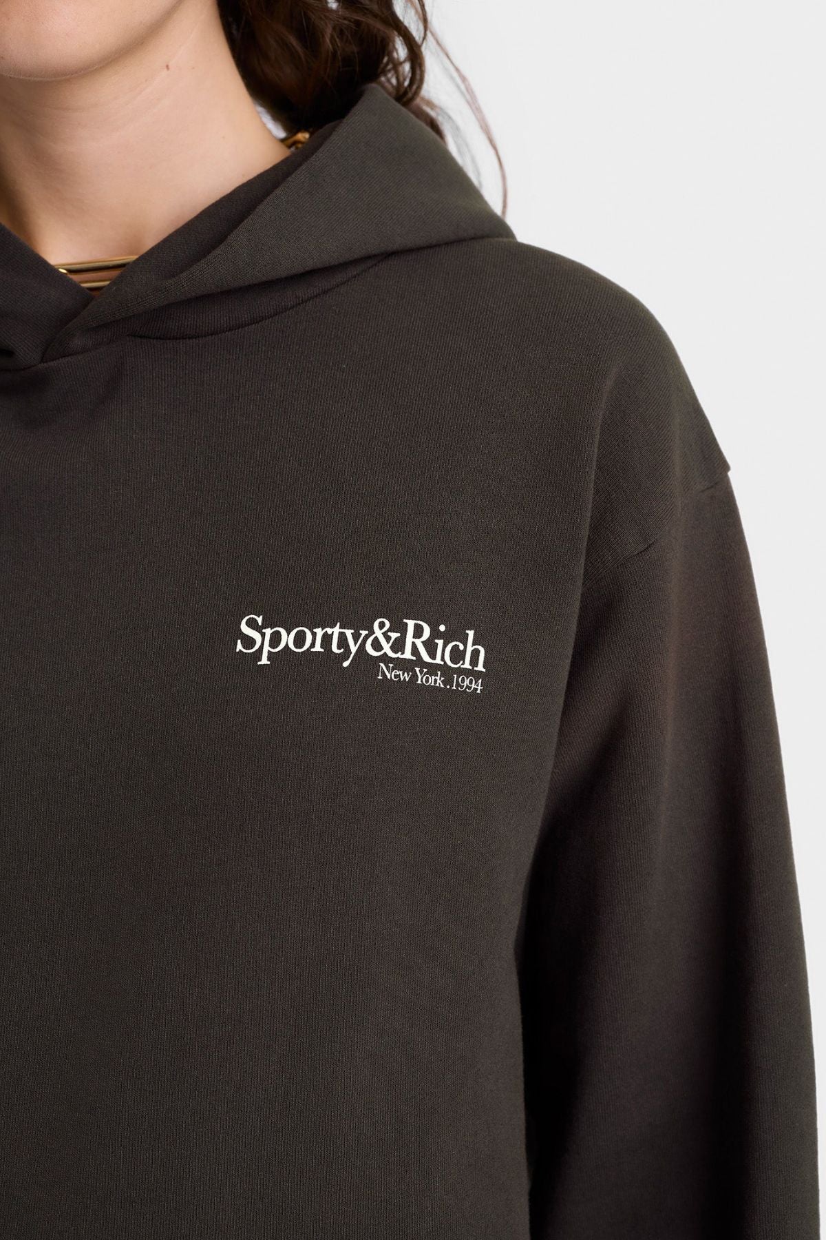Sporty & Rich HWCNY Hoodie - Faded Black