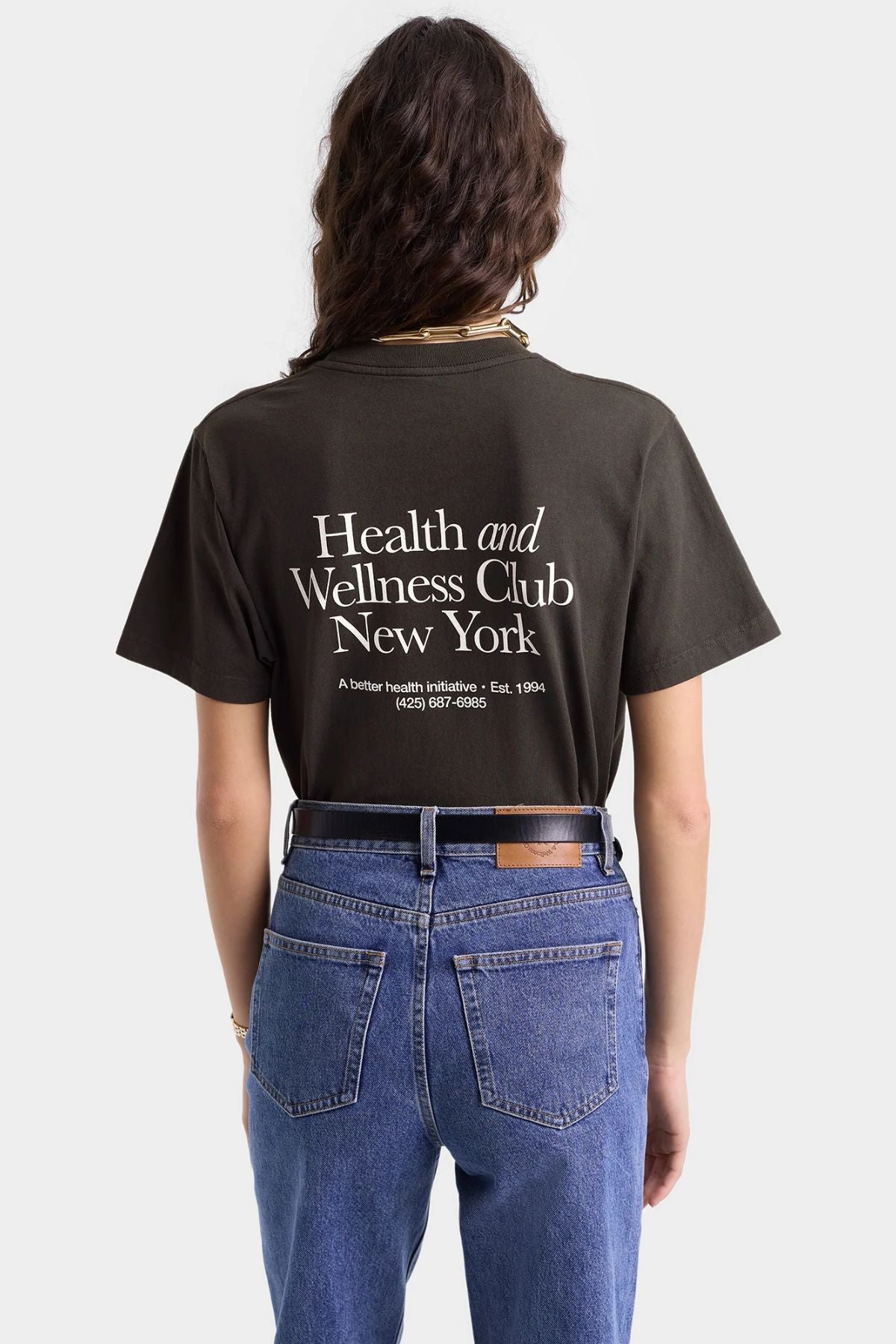 Sporty & Rich HWCNY T-Shirt - Faded Black