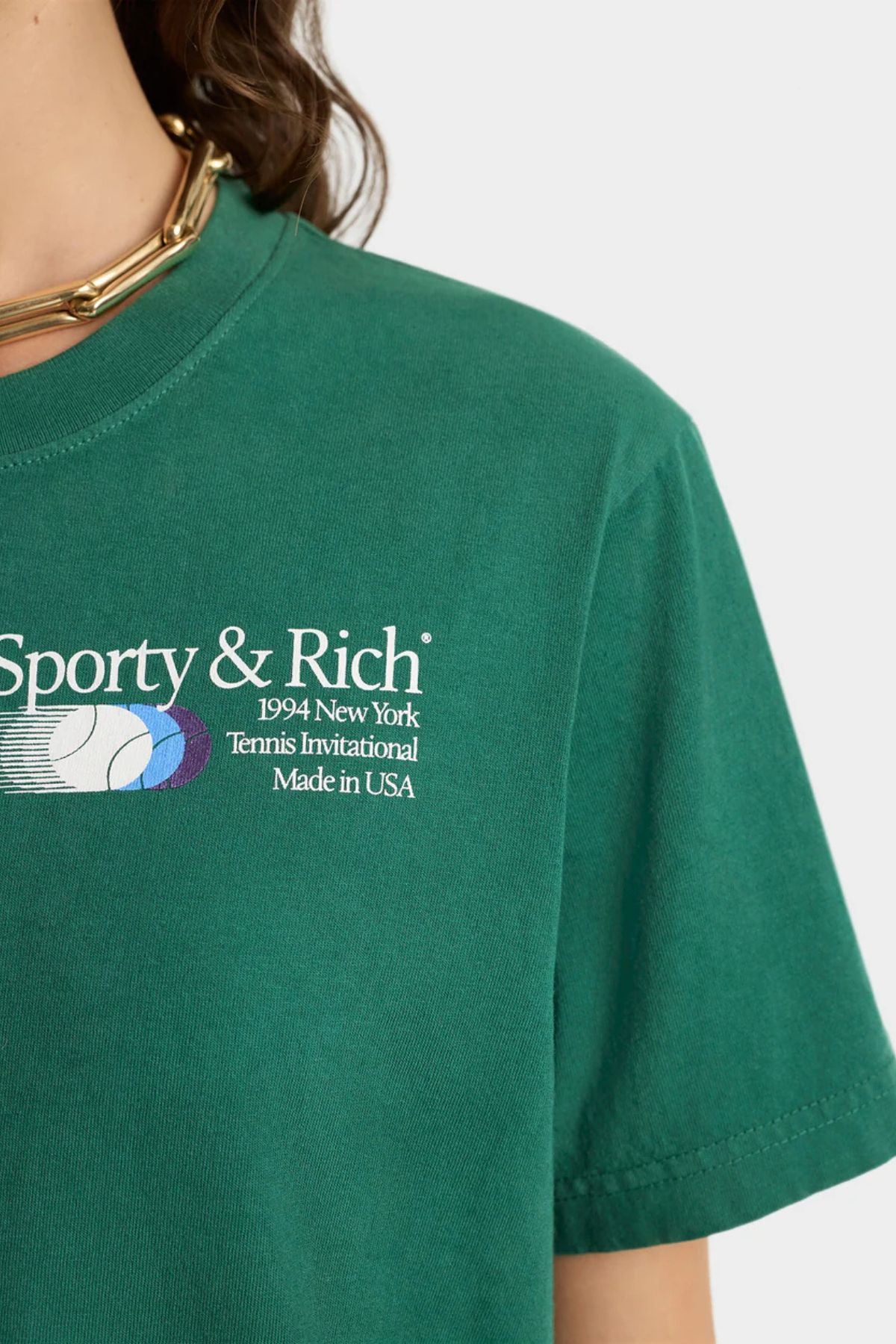 Sporty & Rich Invitational T-Shirt - Alpine