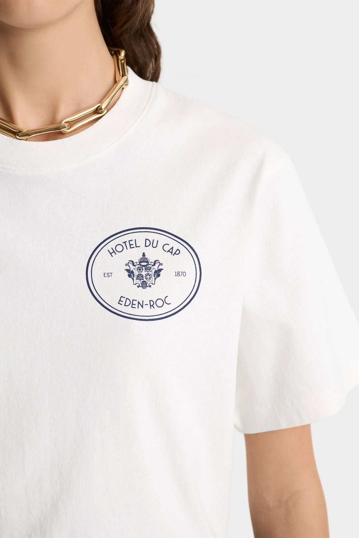 Sporty & Rich Kennedy Crest T-Shirt - White