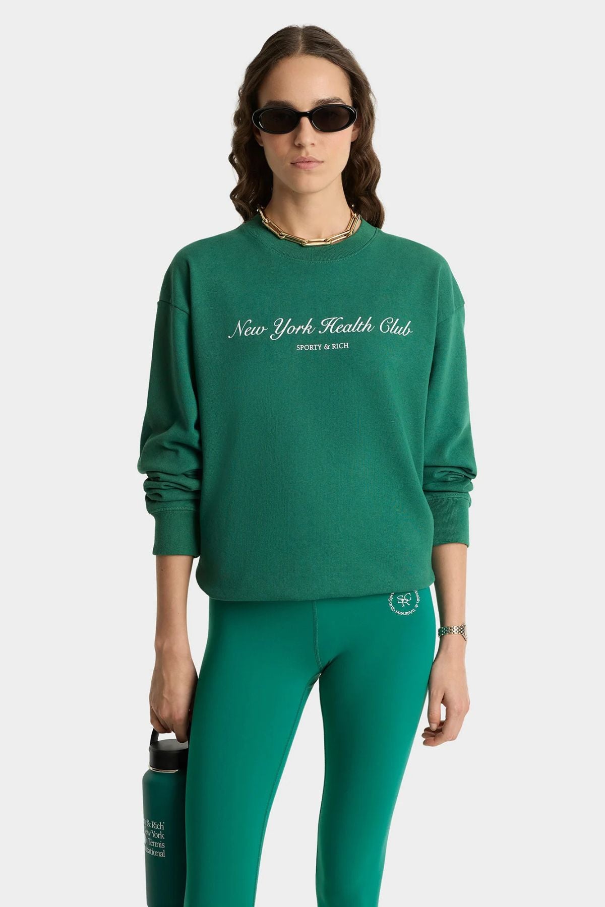 Sporty & Rich NY Tennis Club Crewneck - Alpine