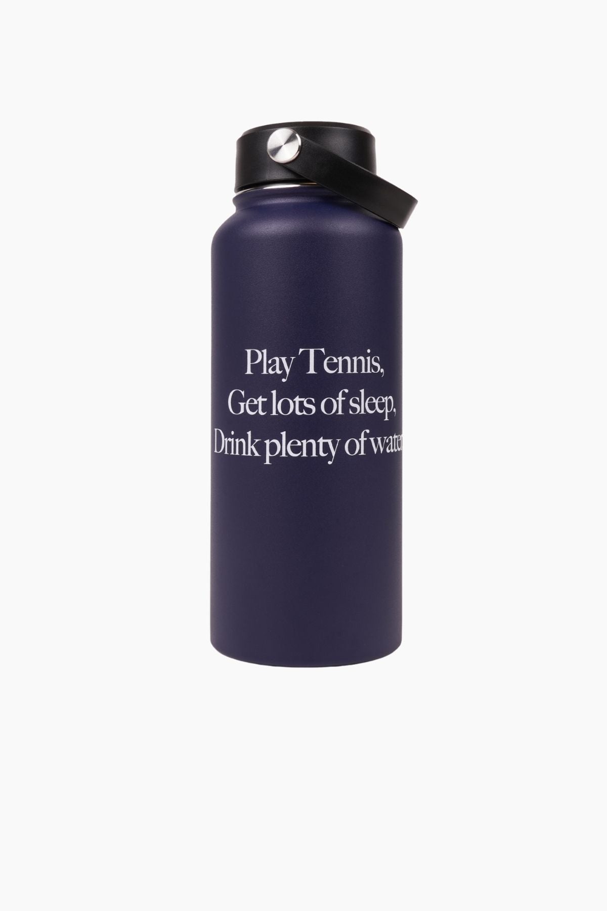 Sporty & Rich Play Tennis Drink Bottle - Dark Navy