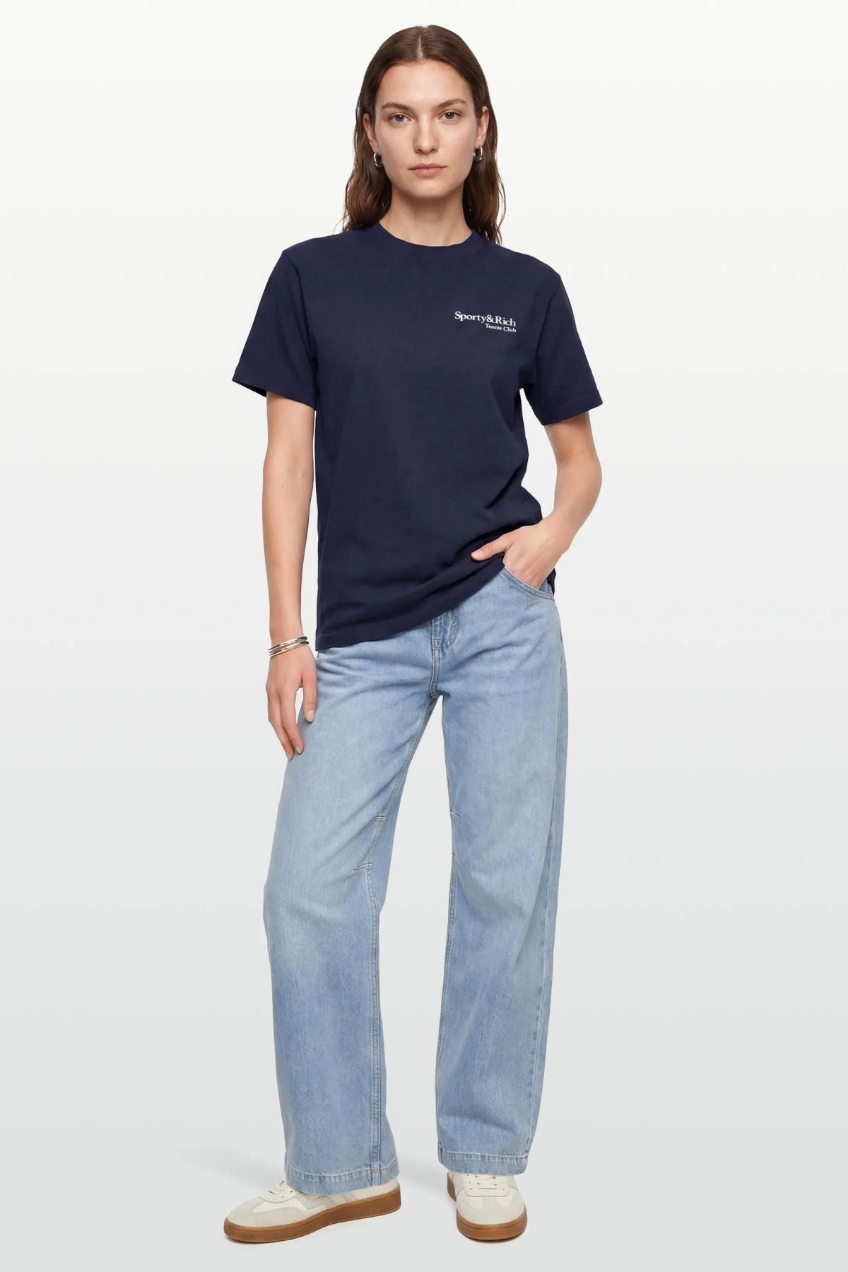 Sporty & Rich Play Tennis T-Shirt - Dark Navy