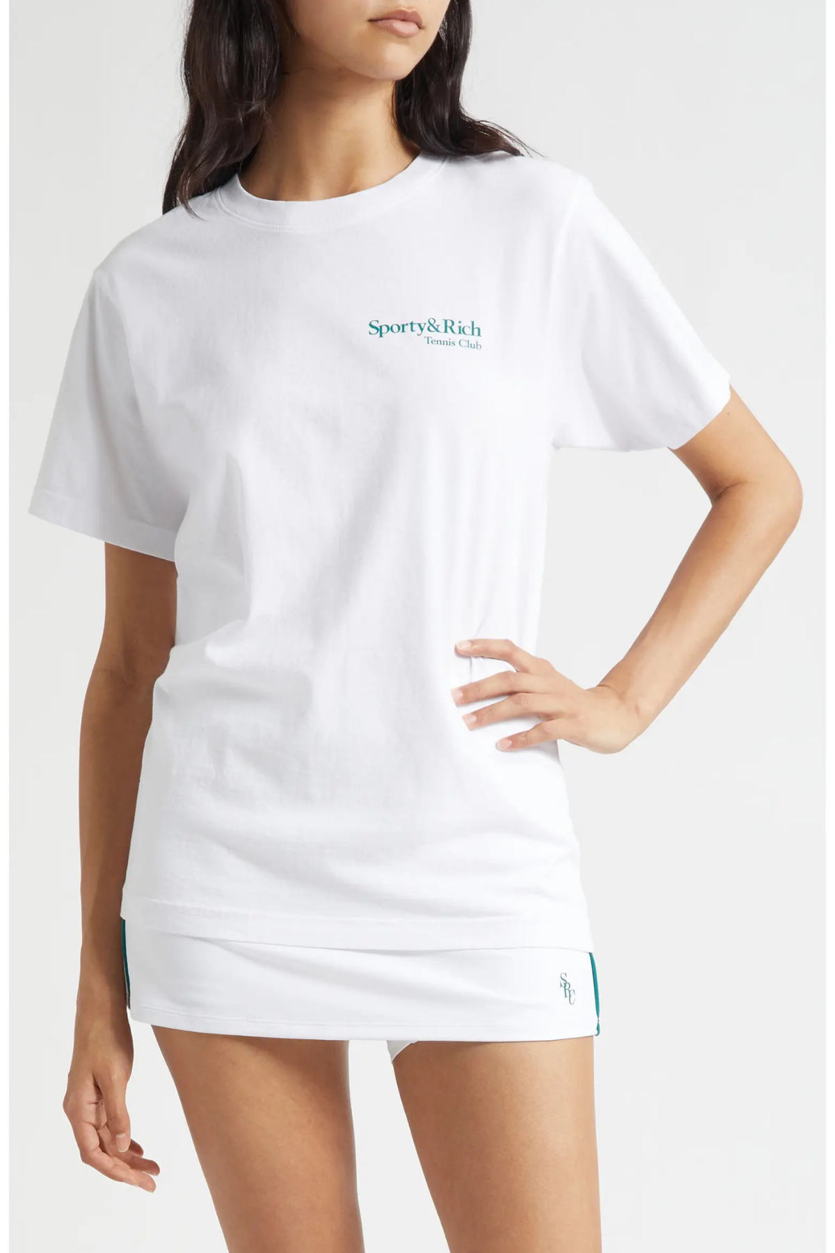 Sporty & Rich Play Tennis T-Shirt - White