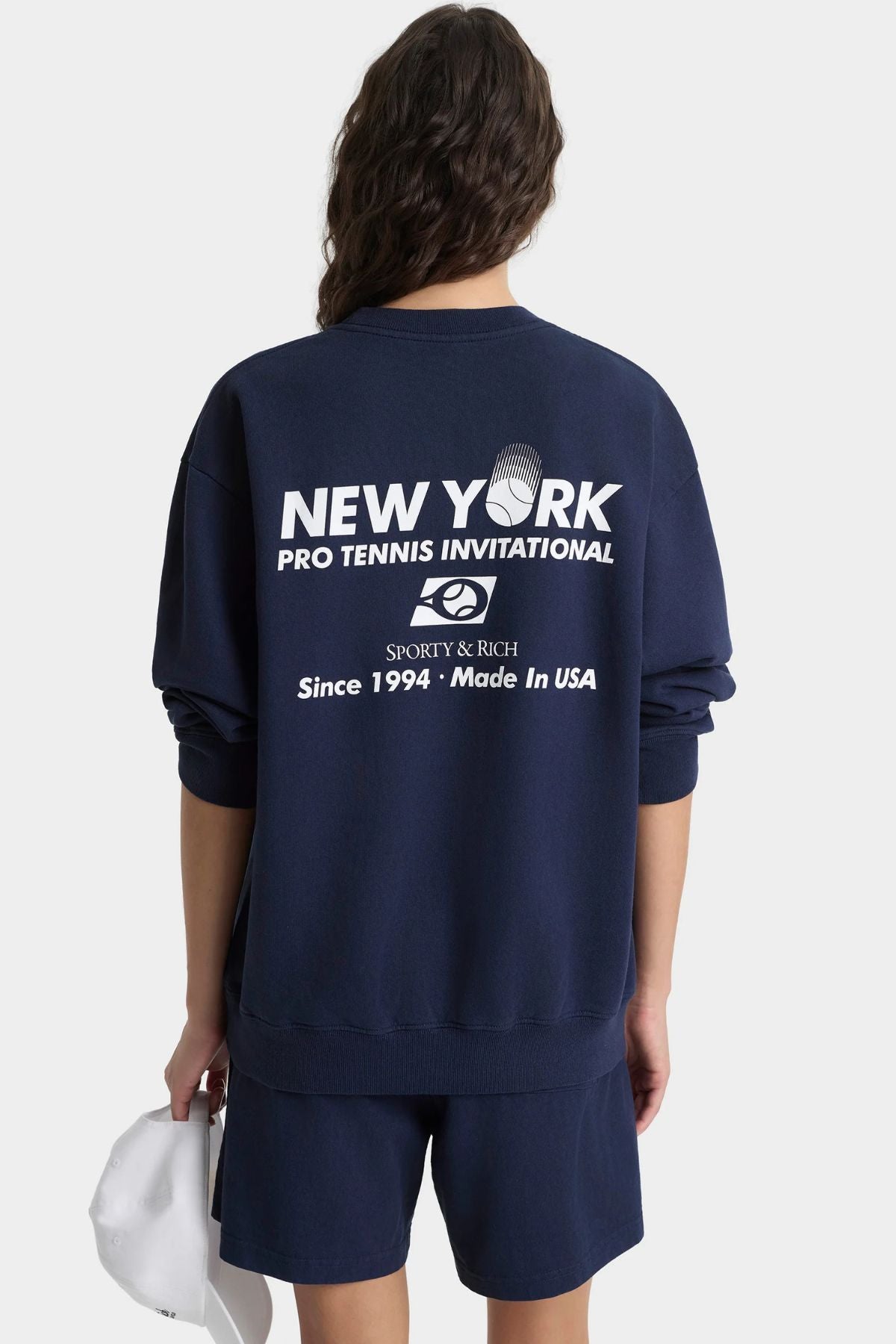 Sporty & Rich Pro Crewneck - Dark Navy
