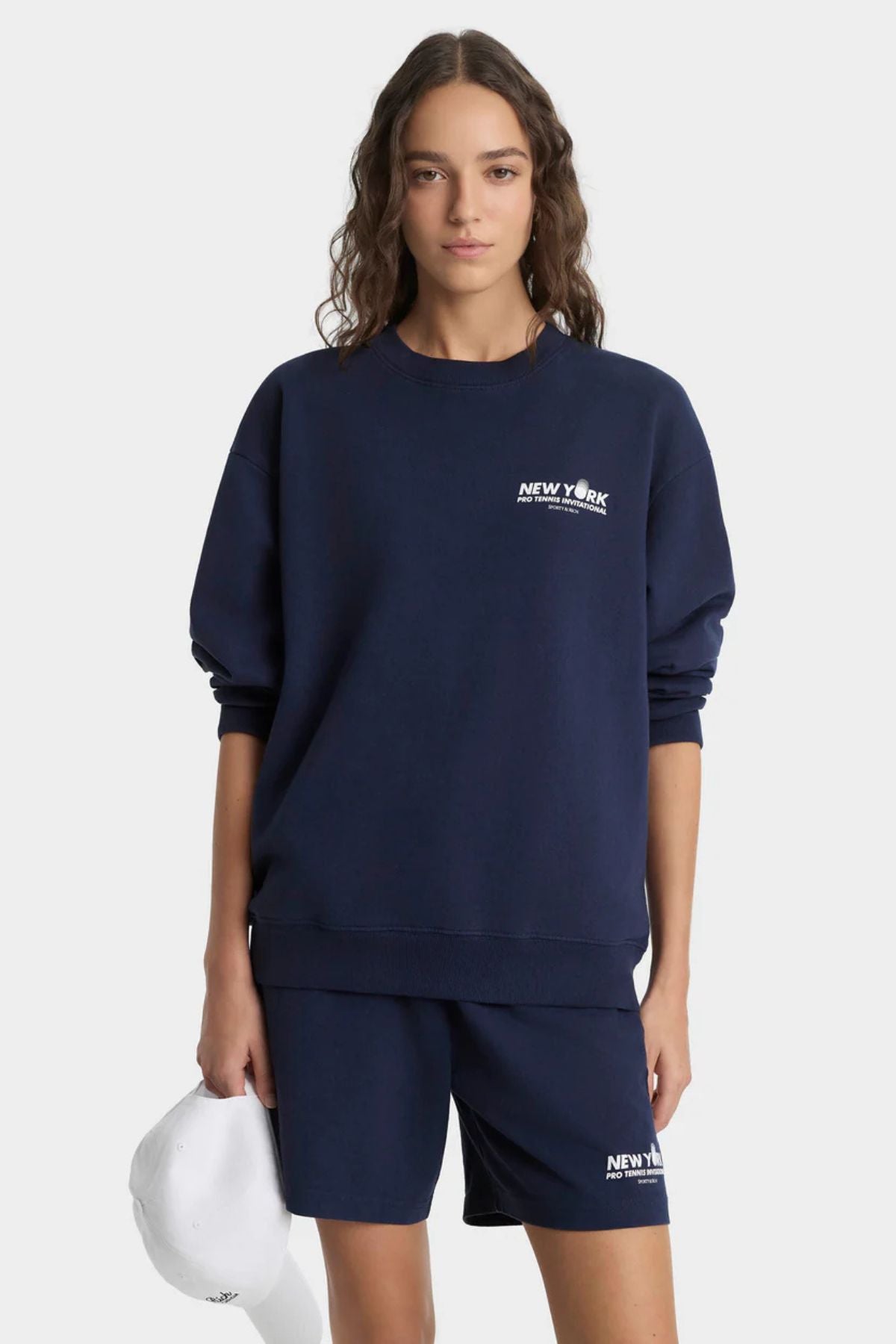 Sporty & Rich Pro Crewneck - Dark Navy