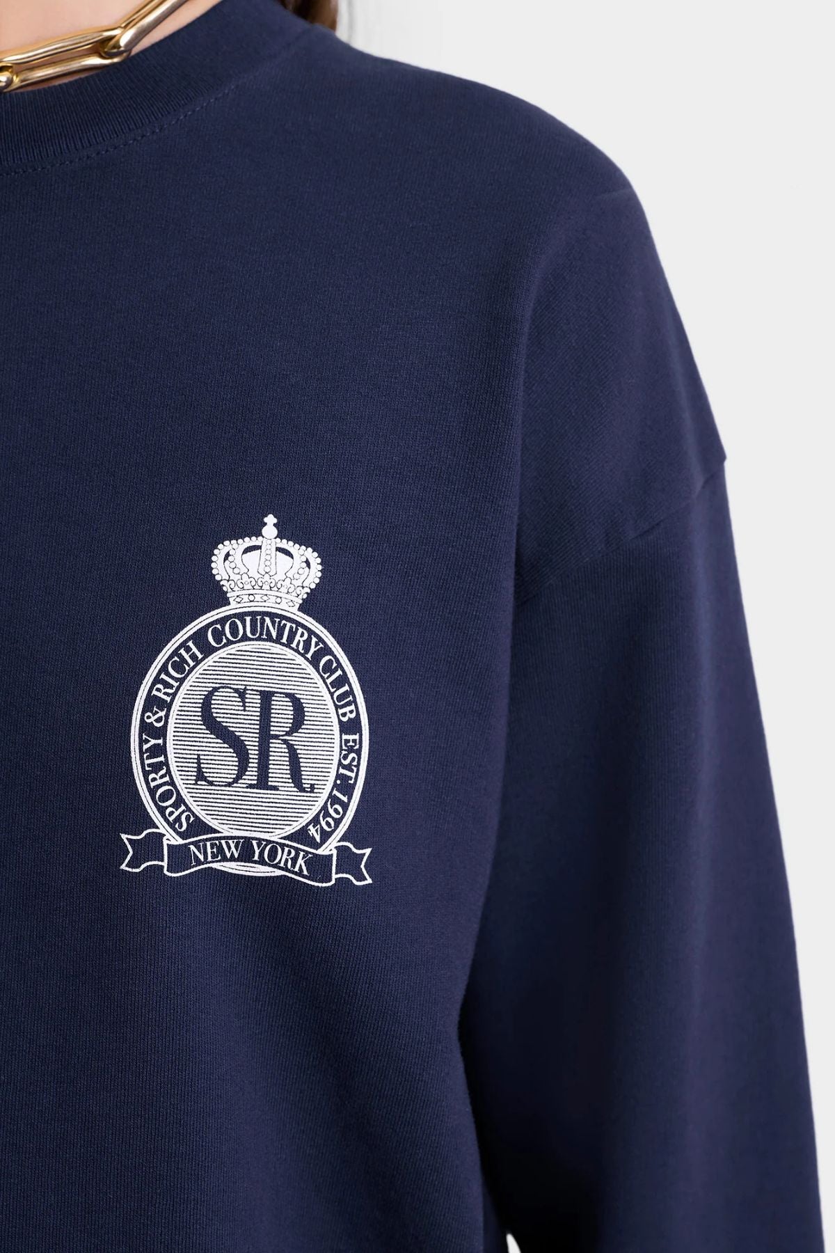 Sporty & Rich Royal Club Crewneck - Dark Navy