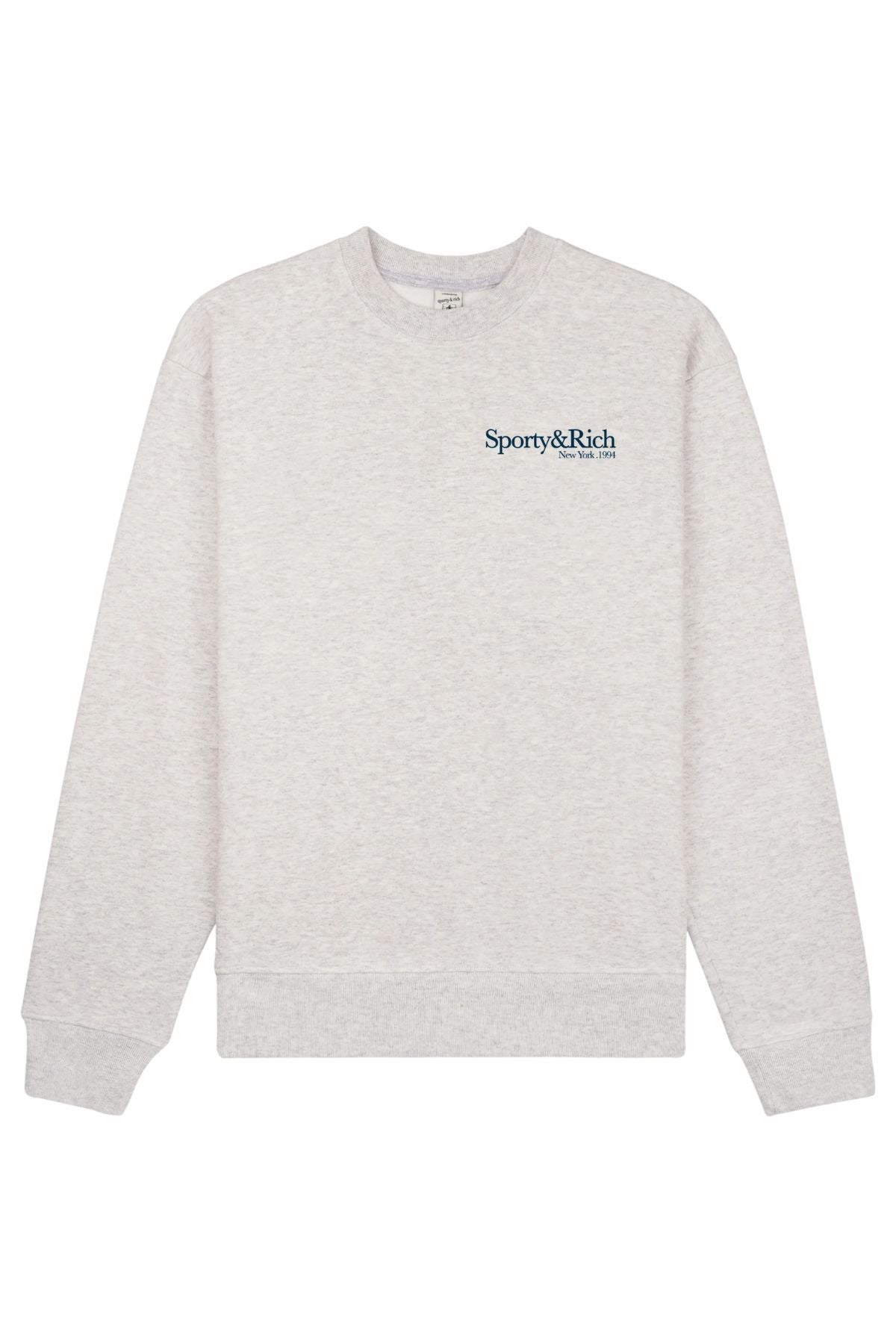 Sporty & Rich Run Club Crewneck - Heather Grey