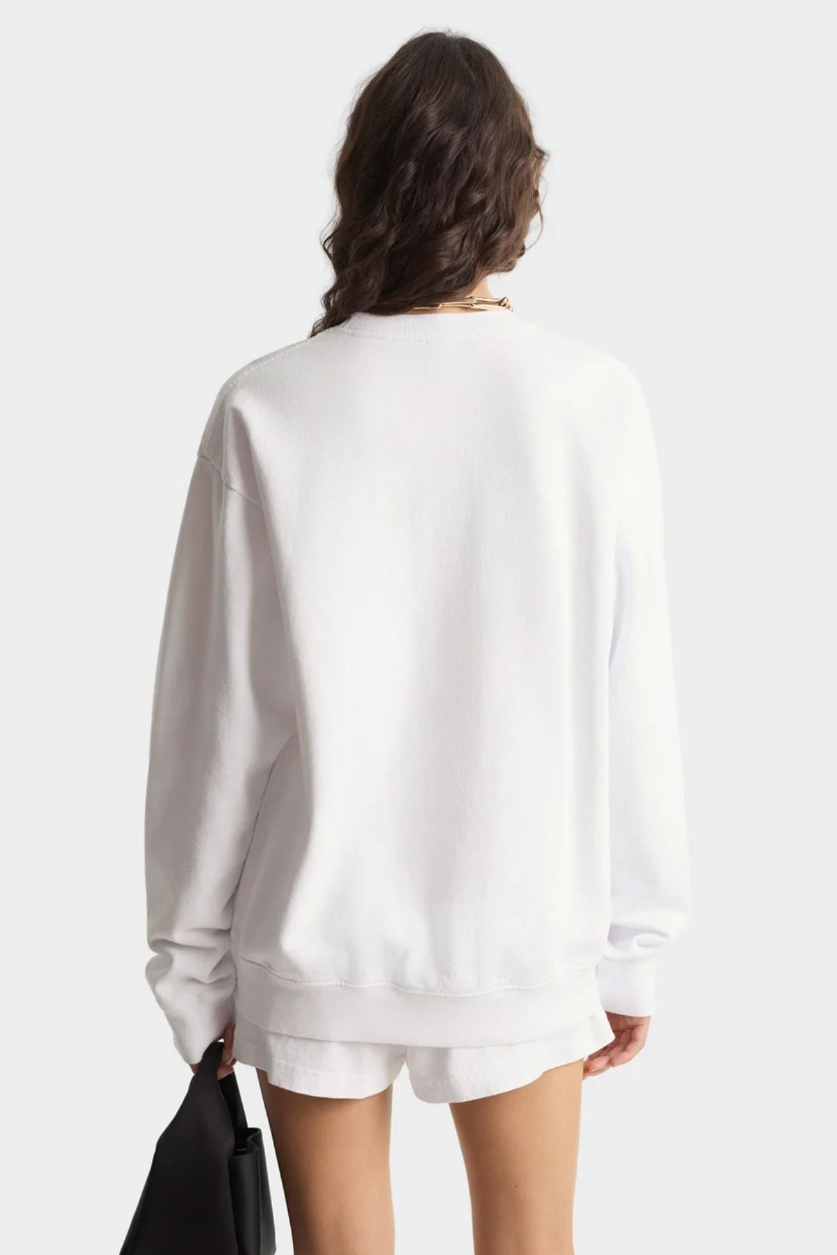 Sporty & Rich Run Club Crewneck - White