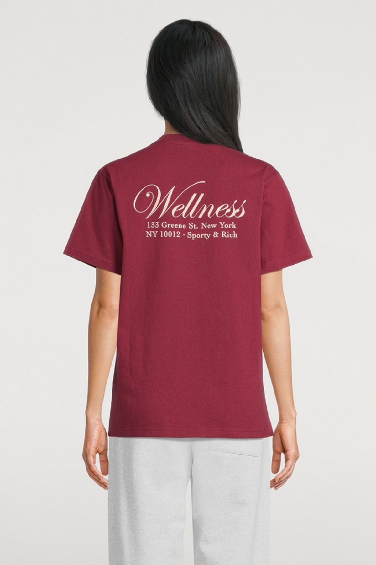 Sporty & Rich Soho T-Shirt - Merlot
