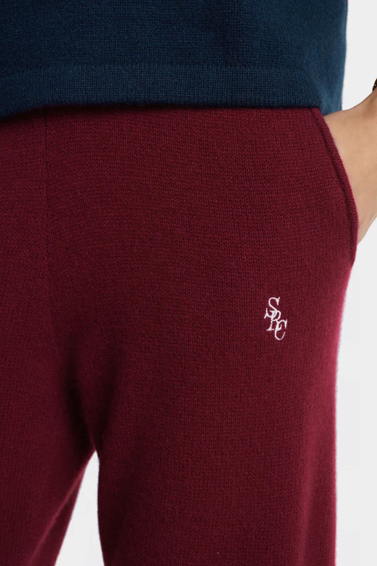 Sporty & Rich SRC Cashmere Trousers - Merlot