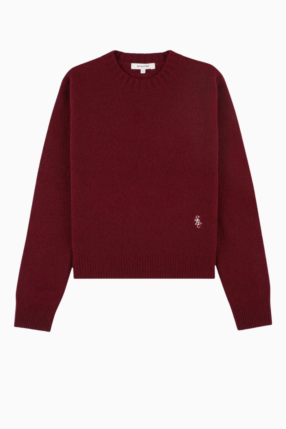 Sporty & Rich SRC Cashmere Sweater - Merlot