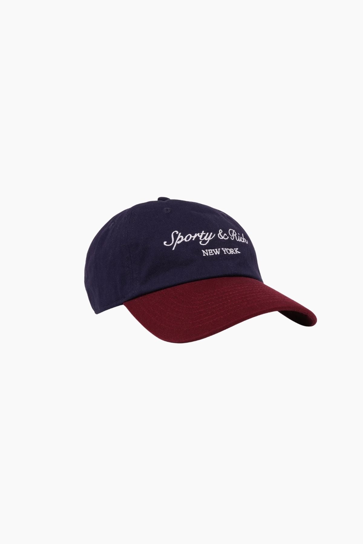Sporty & Rich Syracuse NY Cap - Navy/ Bordeaux