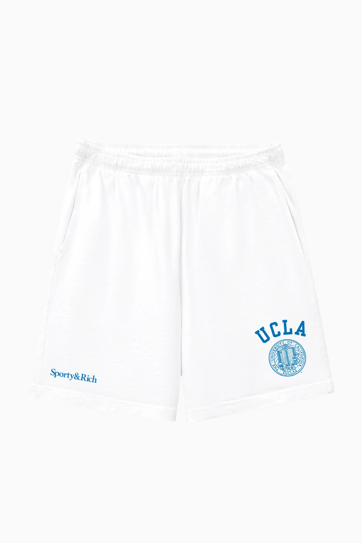 Sporty & Rich UCLA Crest Gym Short - White