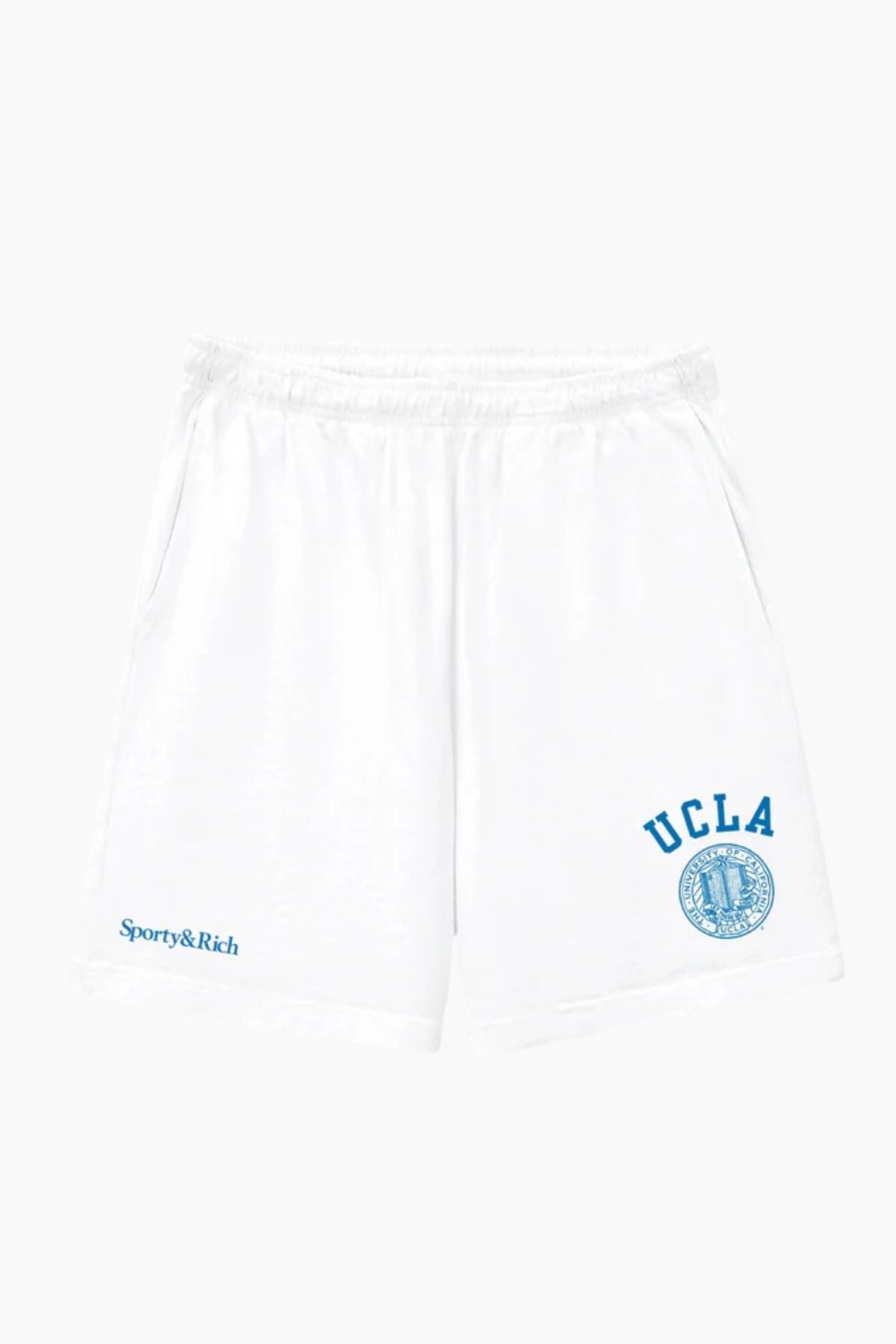 Sporty & Rich UCLA Crest Gym Short - White