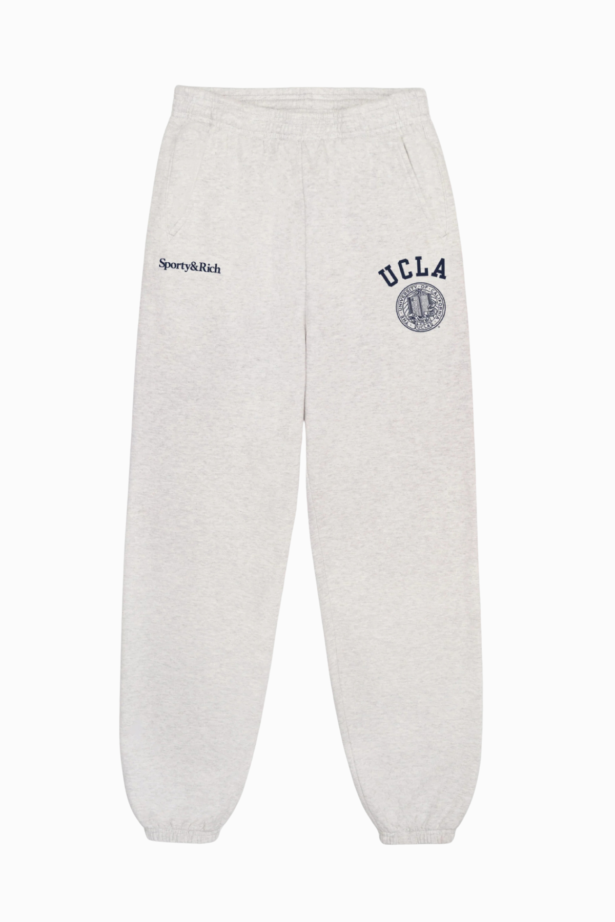 Sporty & Rich UCLA Crest Sweatpant - Heather Grey
