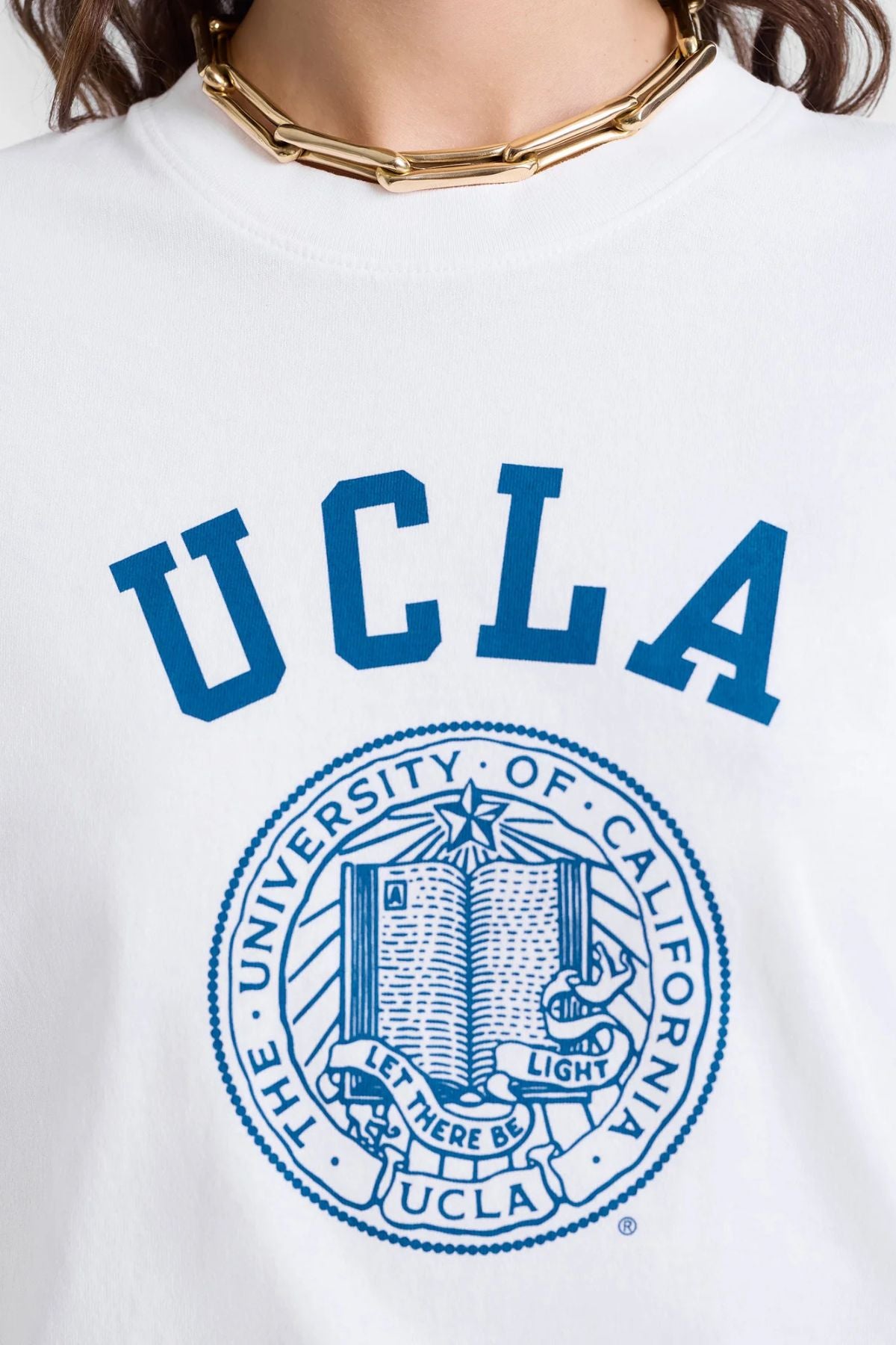 Sporty & Rich UCLA Crest T-Shirt - White