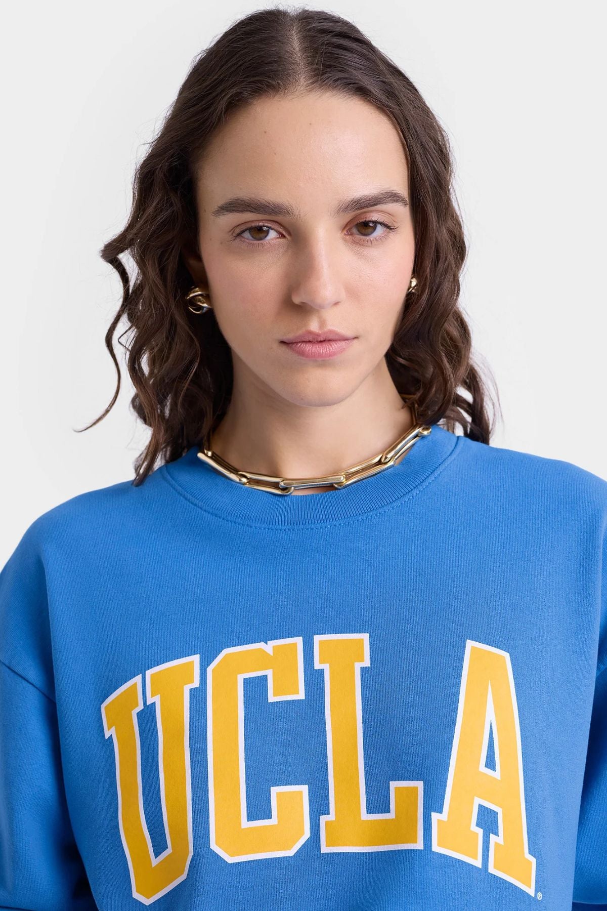 Sporty & Rich UCLA Ivy Crewneck - Bruin Blue