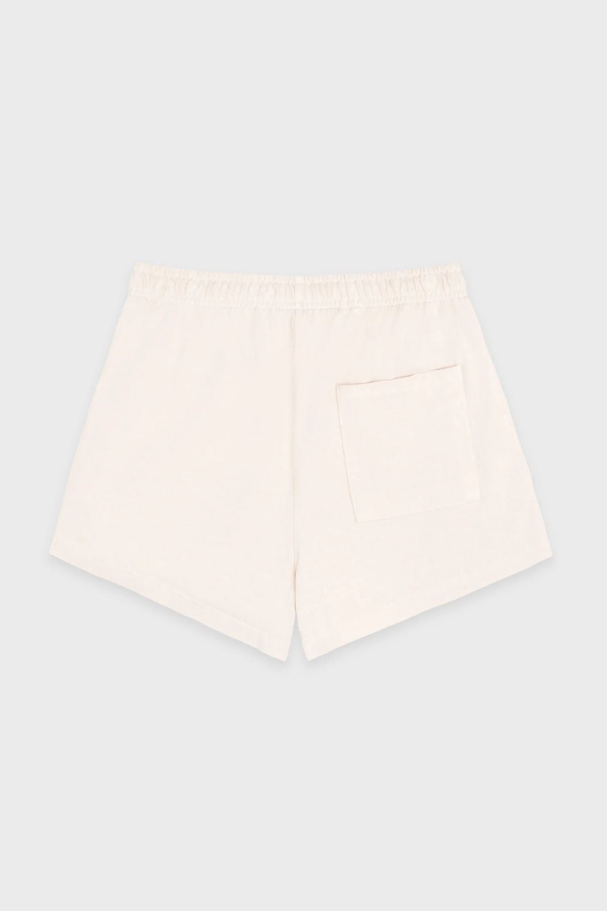 Sporty & Rich Unicorn Crest Disco Shorts - Cream/ Navy