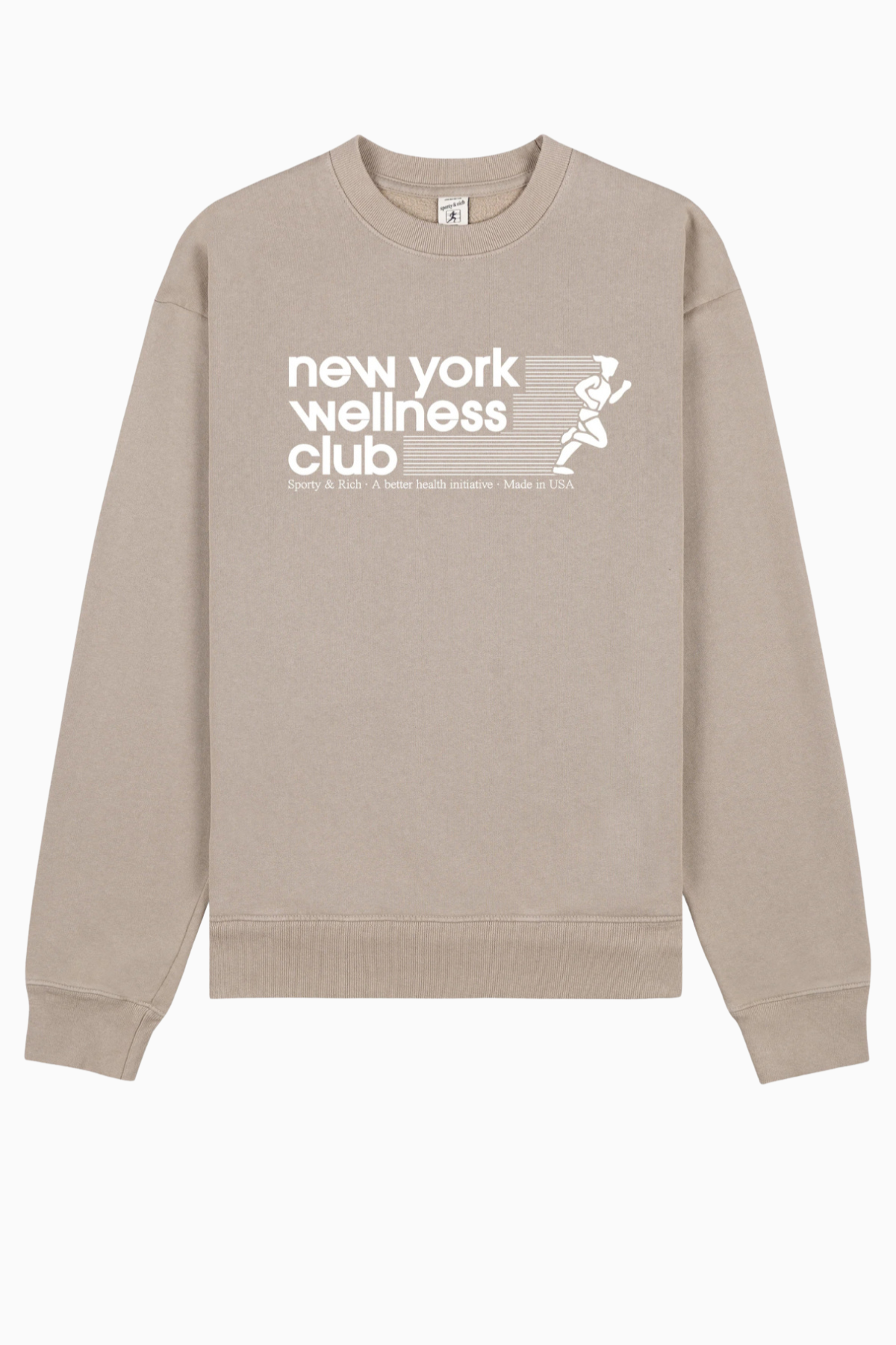 Sporty & Rich USA Wellness Club Crewneck - Elephant