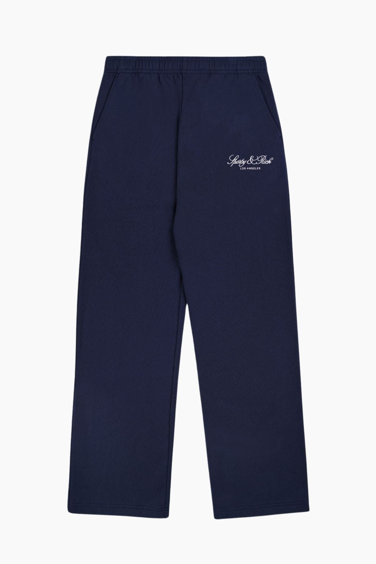 Sporty & Rich Vendome LA Embroidered Wide Sweatpant - Dark Navy