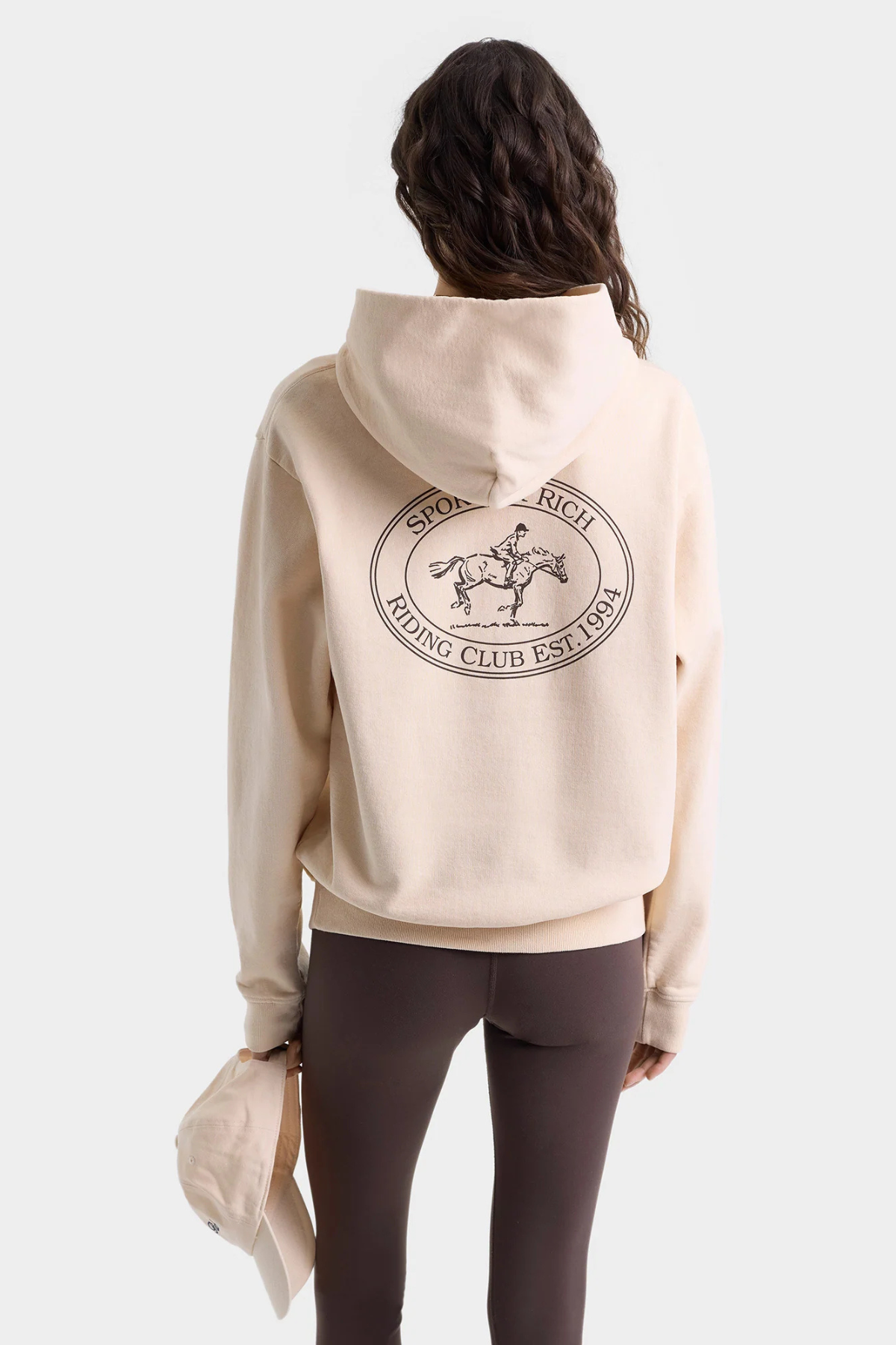 Sporty & Rich Riding Club Hoodie - Cream