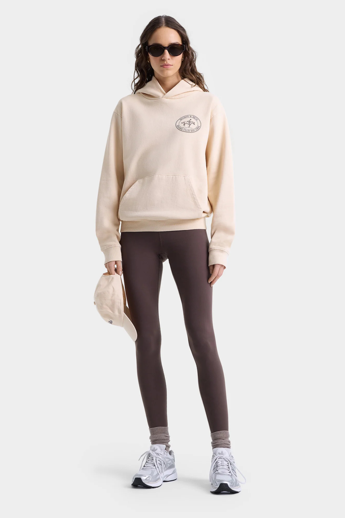 Sporty & Rich Riding Club Hoodie - Cream