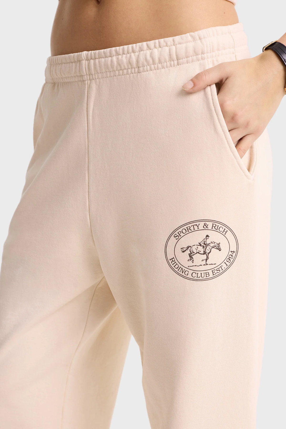 Sporty & Rich Riding Club Sweatpant - Cream