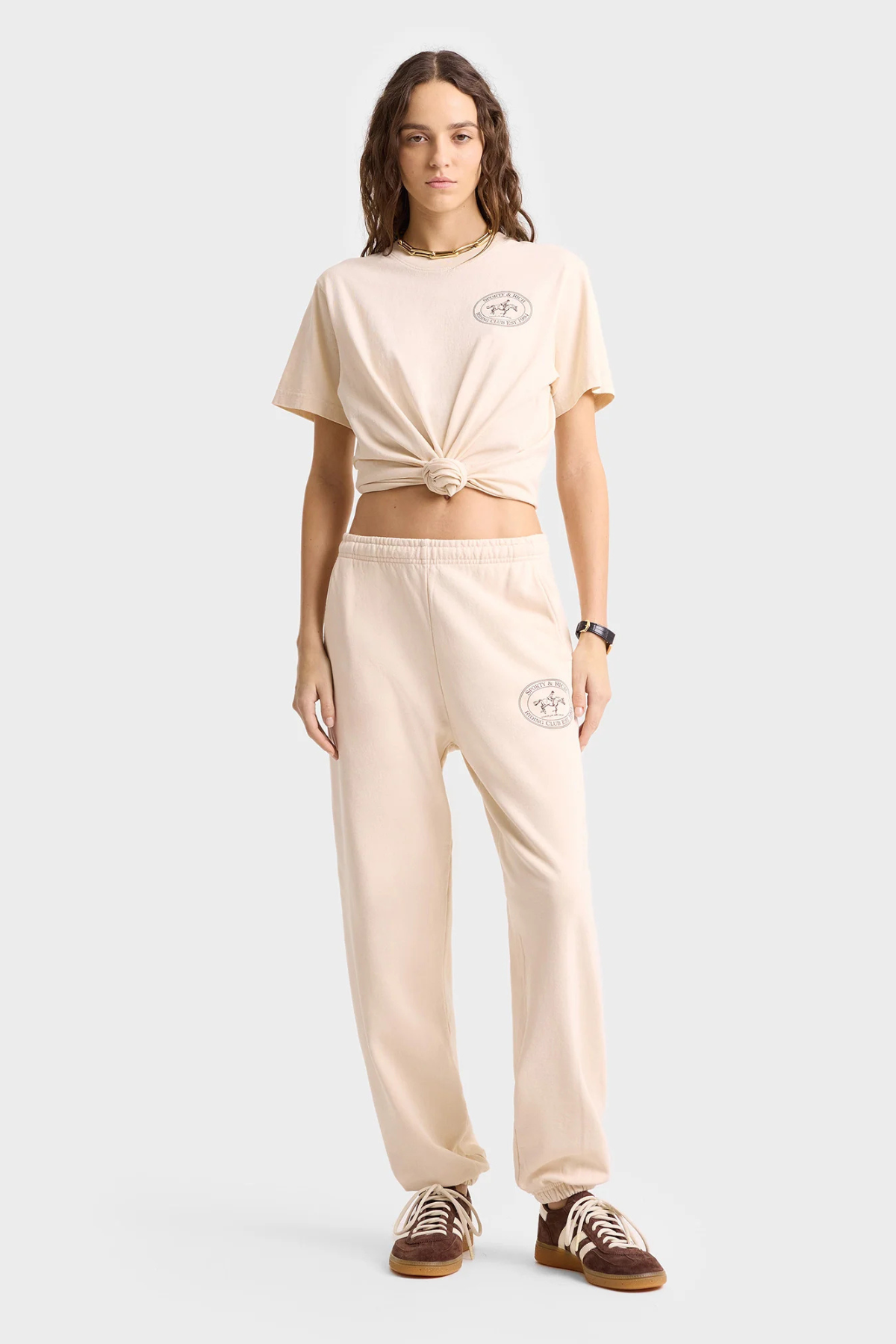 Sporty & Rich Riding Club Sweatpant - Cream