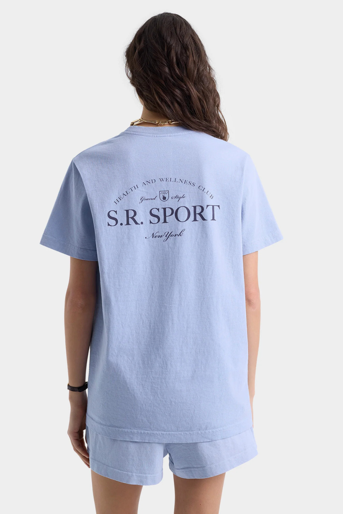 Sporty & Rich Wimbledon T-Shirt - Washed Hydrangea