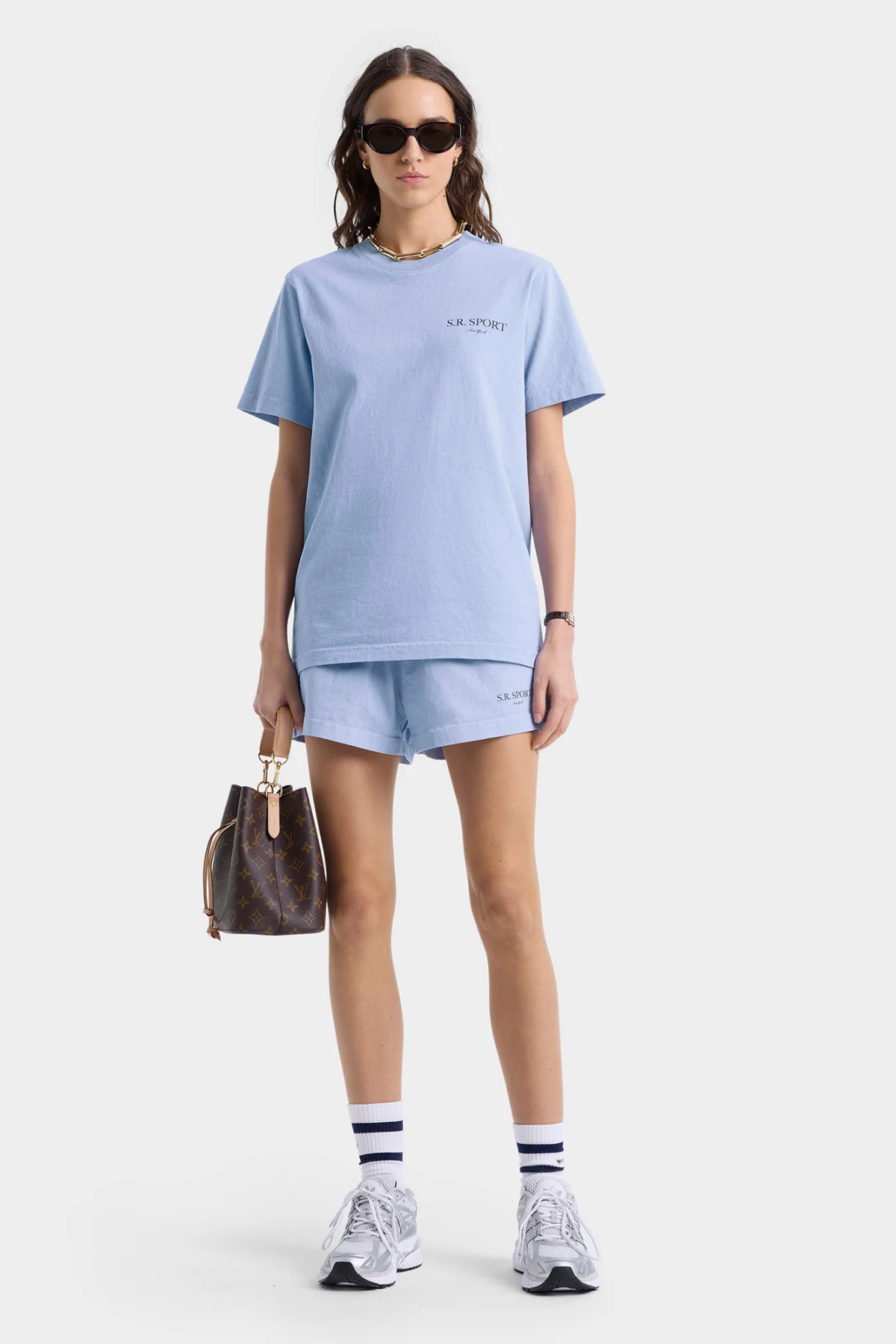 Sporty & Rich Wimbledon T-Shirt - Washed Hydrangea