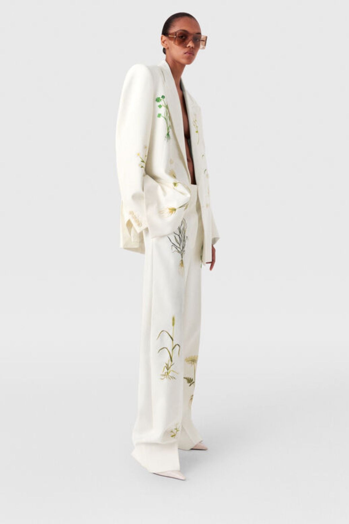 Stella McCartney Floral Trousers - Cream