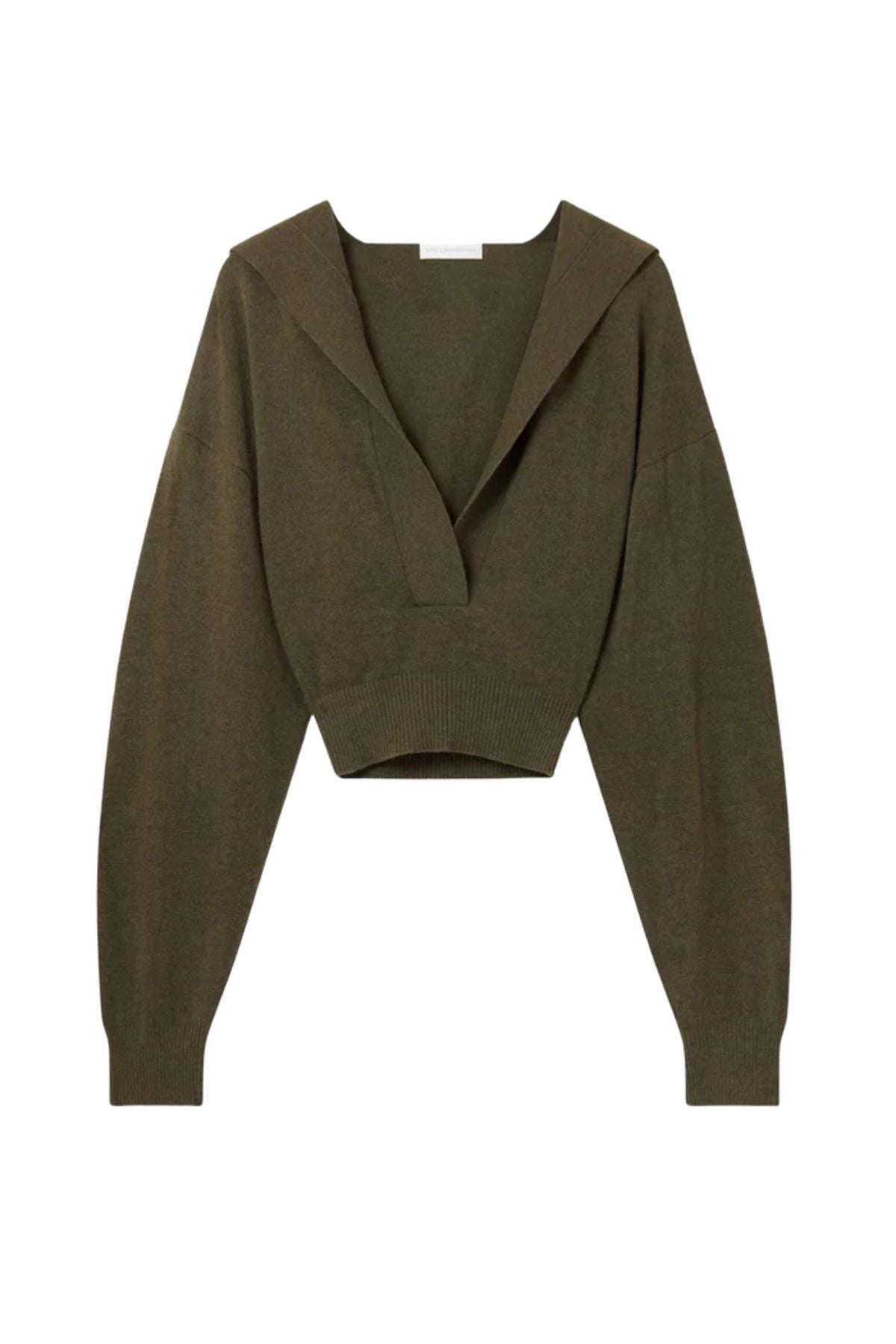 Stella McCartney Cosy Knit Hoodie - Dark Khaki
