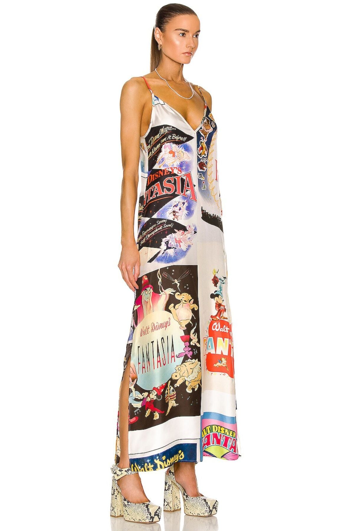 Stella McCartney 6045663STA87 Dress Printed Silk Twill Fantasia Tile Poster 8472 Multicolour