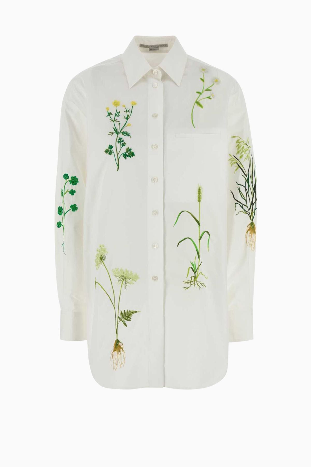 Stella McCartney Embroidered Floral Shirt - Pure White