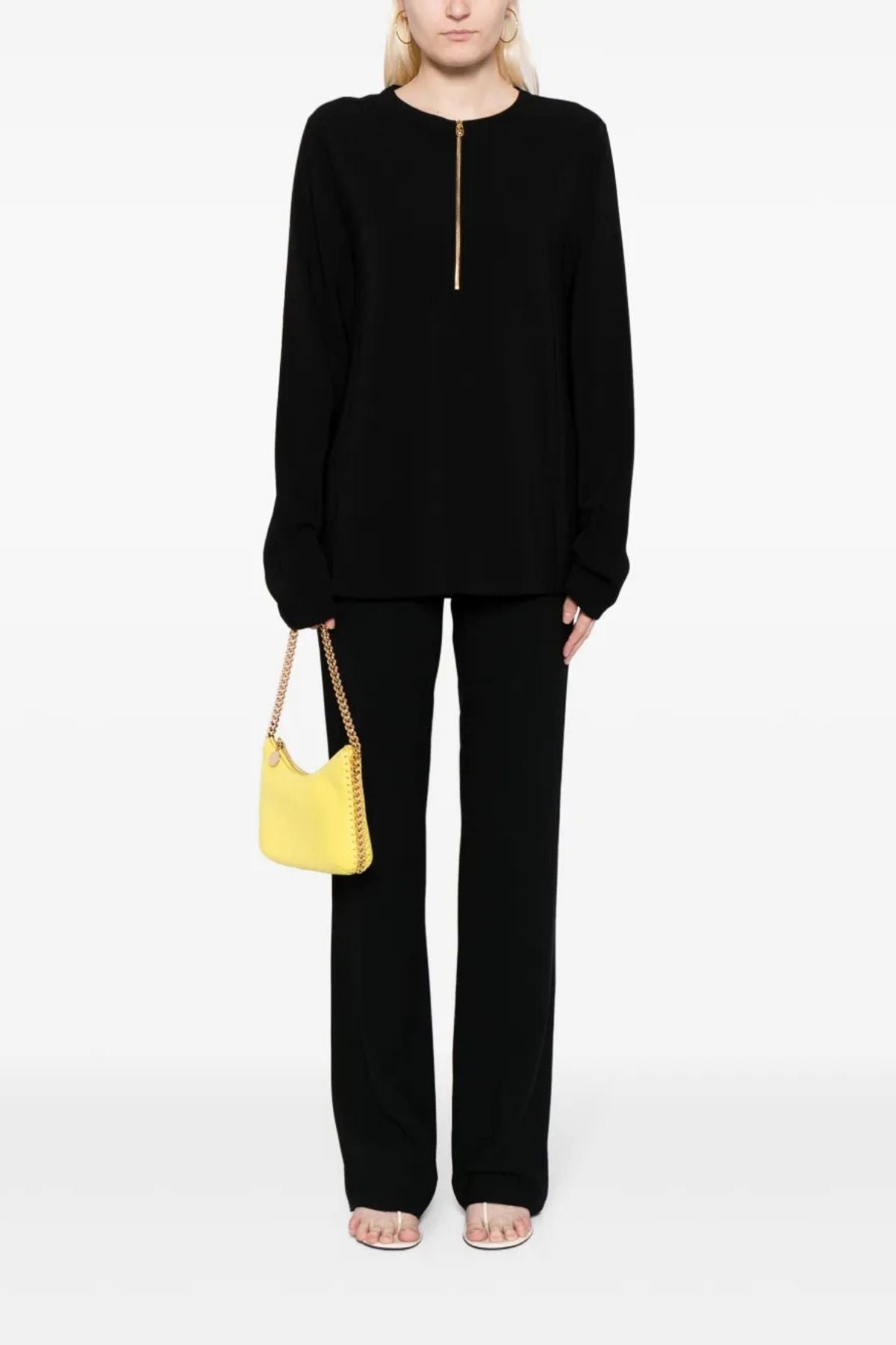 Stella McCartney Iconic Half Zip Top - Black