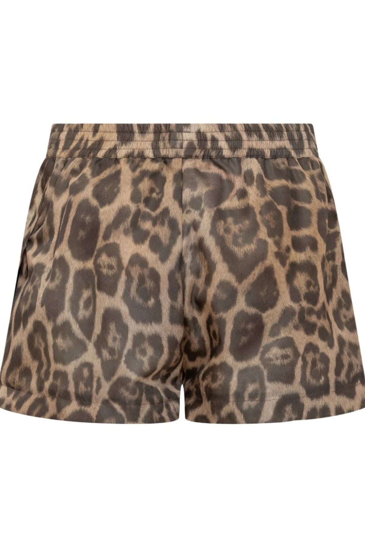 Stella McCartney Leopard Print Shorts - Multicolour Brown