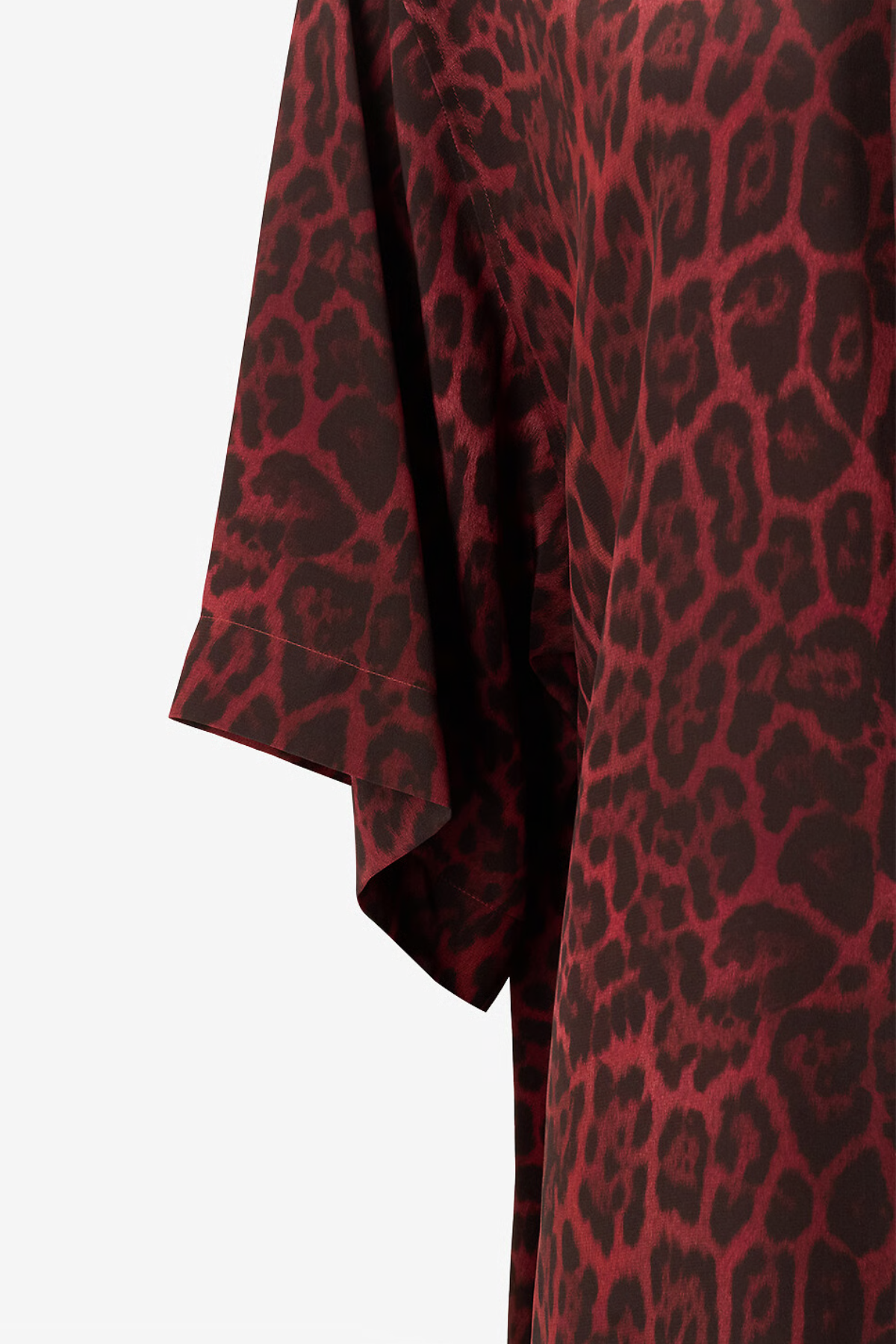 Stella McCartney Leopard Tie SS Dress - Berry
