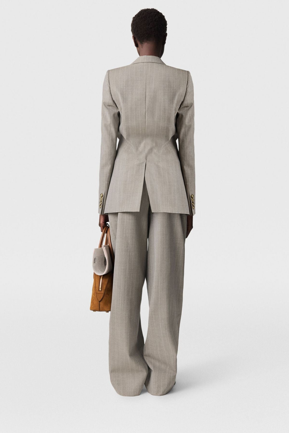 Stella McCartney Melange Stripe Blazer - Stone