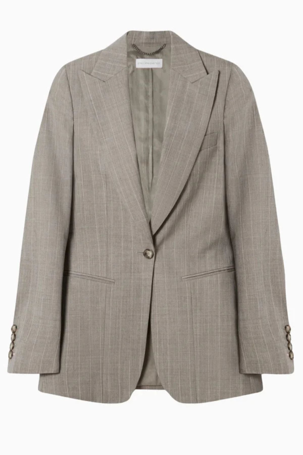 Stella McCartney Melange Stripe Blazer - Stone