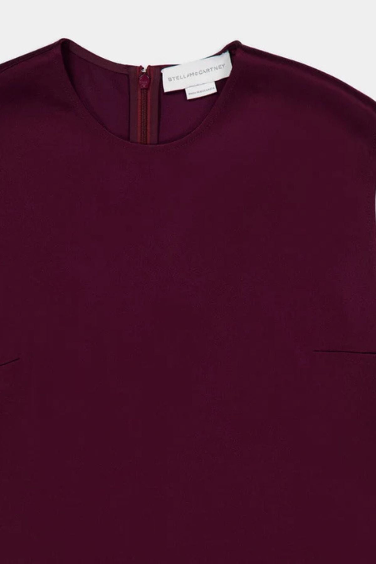 Stella McCartney Satin Sleeveless Top - Bordeaux